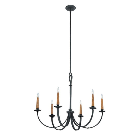 HERITAGE 6LT CHANDELIER-BI