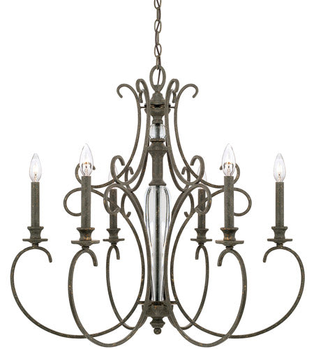 6LT EVERLEIGH FRENCH GREIGE CHANDELIER