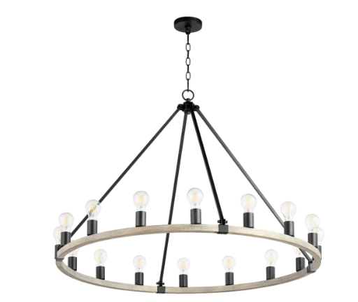 Paxton 16 Light Black Transitional Chandelier