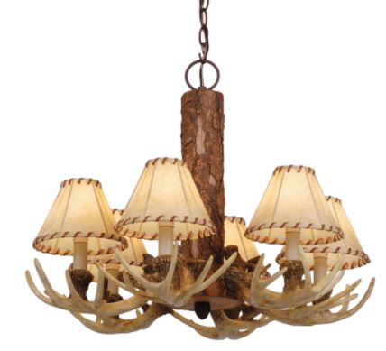 3 LIGHT MINI LODGE CHANDELIER