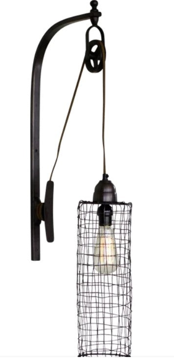 WIRE CYLINDER WALL LAMP